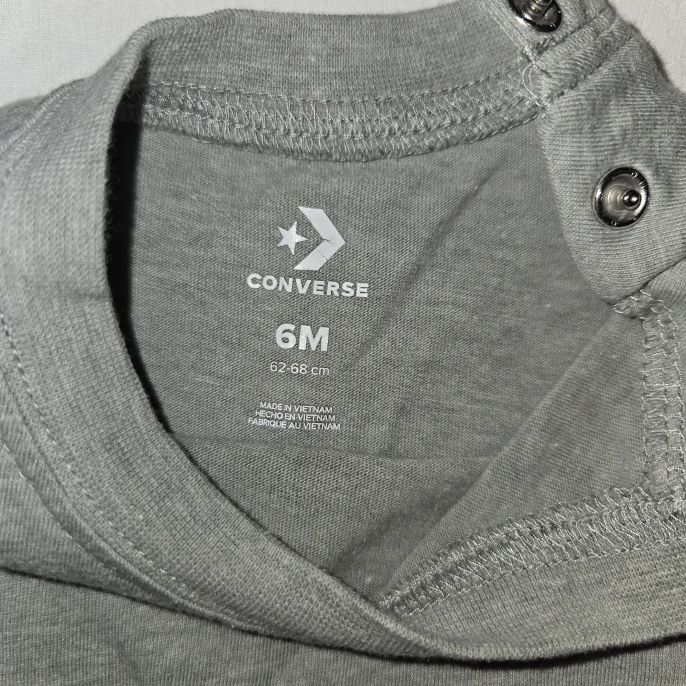 Gray Converse Baby Romper